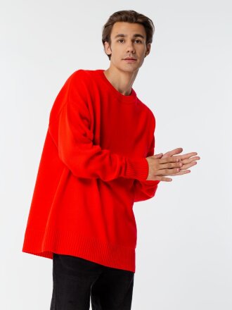 Джемпер оверсайз унисекс Stated в сумке, красный Джемпер оверсайз унисекс Stated в сумке, красный