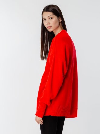 Джемпер оверсайз унисекс Stated в сумке, красный Джемпер оверсайз унисекс Stated в сумке, красный