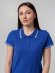 Рубашка поло женская Virma Stripes Lady, ярко-синяя с нанесением логотипа