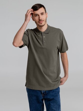 Рубашка поло мужская Neptune, темно-серая Рубашка поло мужская Neptune, темно-серая