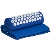 Массажный акупунктурный коврик с валиком Iglu, синий с белым Массажный акупунктурный коврик с валиком Iglu, синий с белым