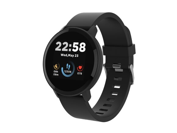 Умные часы CANYON Lollypop SW-63, IP 68, BT 5.0, сенсорный дисплей 1.3, черный с нанесением логотипа