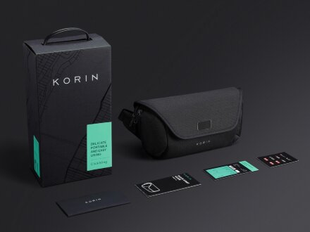 Антикражная сумка на пояс Clickpack, черный