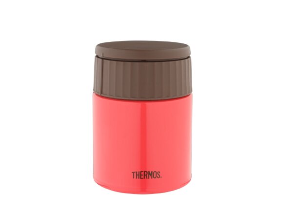 Термос из нерж. стали для еды тм THERMOS JBQ-400-PCH 0.4L, красный с нанесением логотипа
