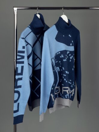 Свитер на заказ Tricksy Net, полушерсть Свитер на заказ Tricksy Net, полушерсть