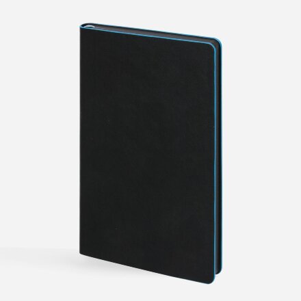 Ежедневник Trait, недатированный, черный с голубым Ежедневник Trait, недатированный, черный с голубым