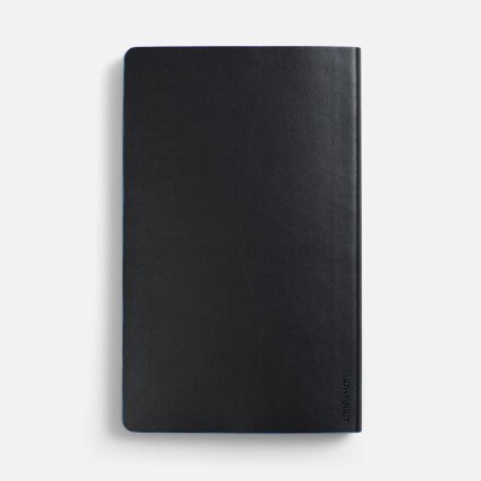 Ежедневник Trait, недатированный, черный с голубым Ежедневник Trait, недатированный, черный с голубым