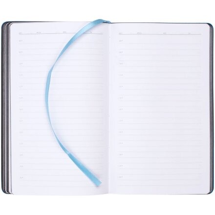 Ежедневник Trait, недатированный, черный с голубым Ежедневник Trait, недатированный, черный с голубым