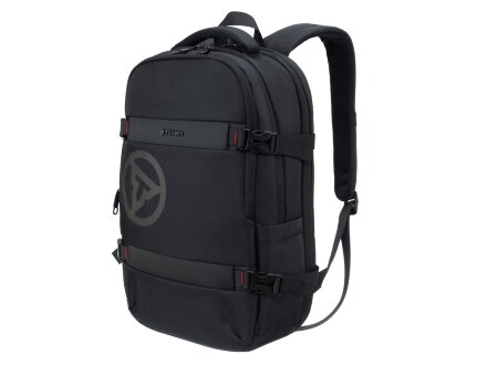 Рюкзак TORBER VOYAGE с отделением для ноутбука 18'', черный, полиэстер 900D, 34х16х47 см, 20 л