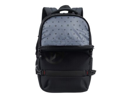 Рюкзак TORBER VOYAGE с отделением для ноутбука 18'', черный, полиэстер 900D, 34х16х47 см, 20 л