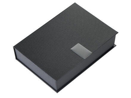 Подарочный набор Goethe с блокнотом А5, 2-мя ручками и картхолдером, черный