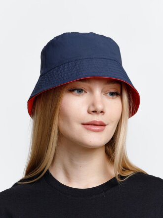 Панама Nylon двусторонняя, темно-синяя с красным Панама Nylon двусторонняя, темно-синяя с красным