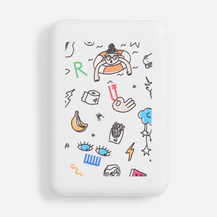 Внешний аккумулятор Uniscend Full Feel Type-C, 5000 мАч, белый Внешний аккумулятор Uniscend Full Feel Type-C, 5000 мАч, белый