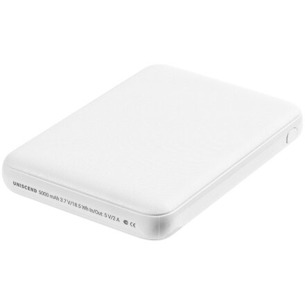 Внешний аккумулятор Uniscend Full Feel Type-C, 5000 мАч, белый Внешний аккумулятор Uniscend Full Feel Type-C, 5000 мАч, белый