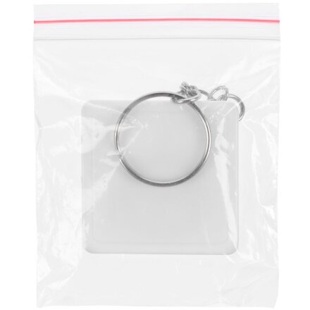 Брелок с рулеткой Square, ver.2, белый Брелок с рулеткой Square, ver.2, белый