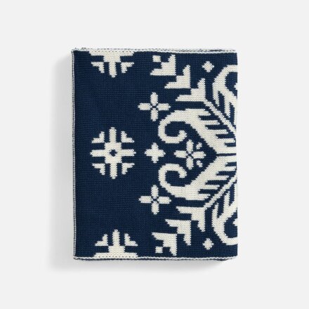 Шарф Wintertude M, синий с белым Шарф Wintertude M, синий с белым