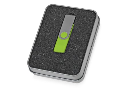 Подарочная коробка для флеш-карт Сиам в шубере, серебристый Подарочная коробка для флеш-карт Сиам в шубере, серебристый