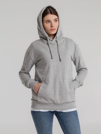 Толстовка с капюшоном Unit Kirenga, серый меланж Толстовка с капюшоном Unit Kirenga, серый меланж