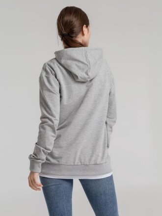 Толстовка с капюшоном Unit Kirenga, серый меланж Толстовка с капюшоном Unit Kirenga, серый меланж