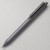 Пластиковая шариковая ручка Эрика из RABS, серый/черный Пластиковая шариковая ручка Эрика из RABS, серый/черный