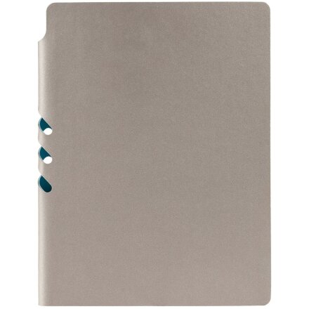 Ежедневник Flexpen, недатированный, серебристо-бирюзовый Ежедневник Flexpen, недатированный, серебристо-бирюзовый