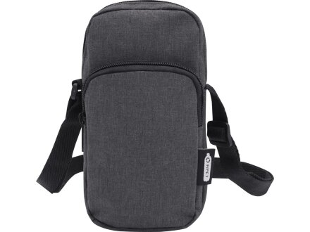 Сумка для телефона Ross из переработанного материала, древесный уголь