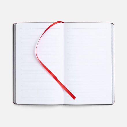 Ежедневник Trait, недатированный, черный с красным Ежедневник Trait, недатированный, черный с красным