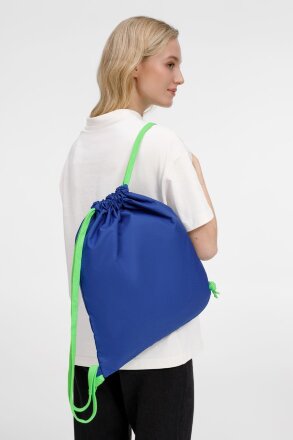 Рюкзак B3, синий с зелеными лямками Рюкзак B3, синий с зелеными лямками