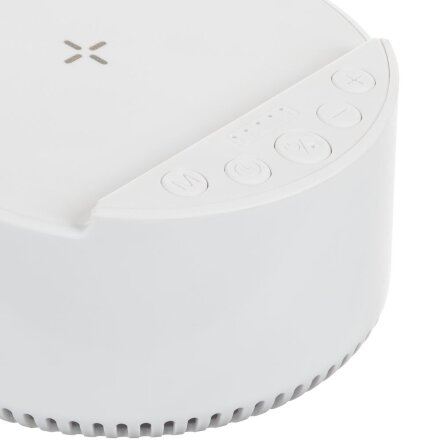 Bluetooth-колонка с беспроводной зарядкой relaxTime, белая Bluetooth-колонка с беспроводной зарядкой relaxTime, белая