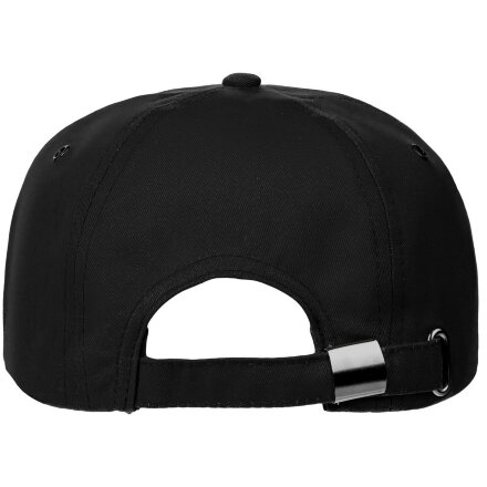Бейсболка Canopy, черная с белым кантом Бейсболка Canopy, черная с белым кантом