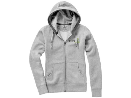 Толстовка Arora женская с капюшоном, серый меланж Толстовка Arora женская с капюшоном, серый меланж