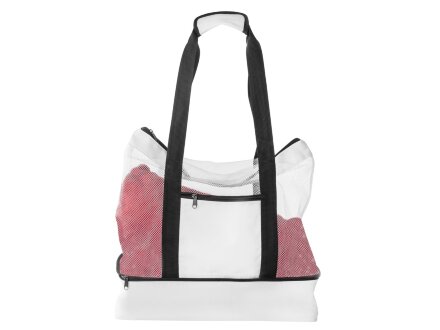 Сумка для шопинга и пляжа Coolmesh с изотермическим отделением внизу, белый Сумка для шопинга и пляжа Coolmesh с изотермическим отделением внизу, белый