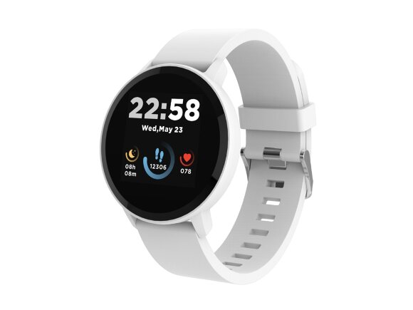 Умные часы CANYON Lollypop SW-63, IP 68, BT 5.0, сенсорный дисплей 1.3, белый с нанесением логотипа