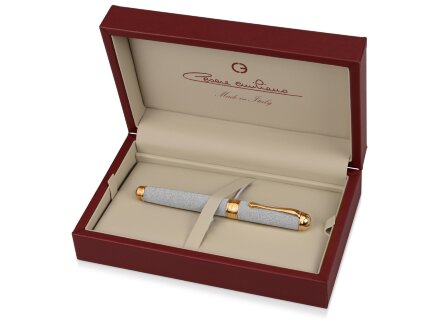 Ручка перьевая Cesare Emiliano в футляре, серебристый Ручка перьевая Cesare Emiliano в футляре, серебристый