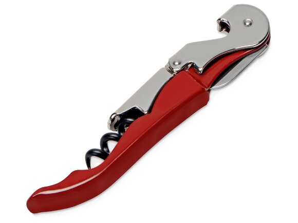 PULLTAPS BASIC FIRE RED/Нож сомелье Pulltap's Basic, красный с нанесением логотипа
