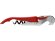 PULLTAPS BASIC FIRE RED/Нож сомелье Pulltap's Basic, красный с нанесением логотипа