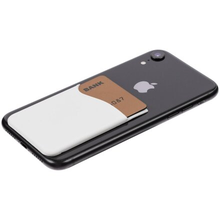 Чехол для карты на телефон Shelley, белый Чехол для карты на телефон Shelley, белый