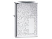 Зажигалка ZIPPO Venetian с покрытием High Polish Chrome, латунь/сталь, серебристая, 38x13x57 мм Зажигалка ZIPPO Venetian с покрытием High Polish Chrome, латунь/сталь, серебристая, 38x13x57 мм