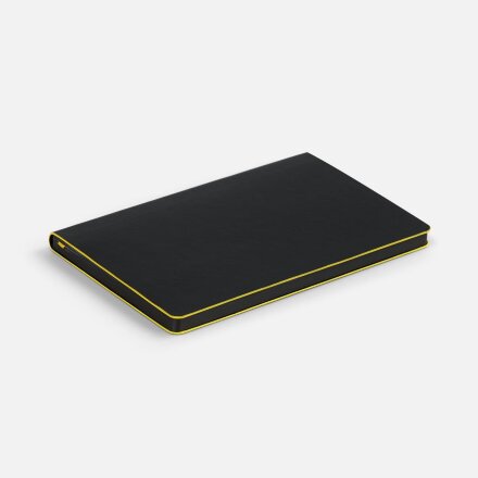 Ежедневник Trait, недатированный, черный с желтым Ежедневник Trait, недатированный, черный с желтым