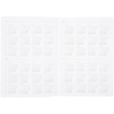 Ежедневник Nebraska Flex, недатированный, черный с серебристым