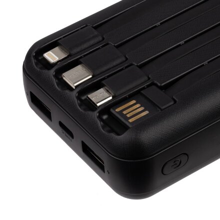 Внешний аккумулятор Omni XL 20000 мАч, черный Внешний аккумулятор Omni XL 20000 мАч, черный