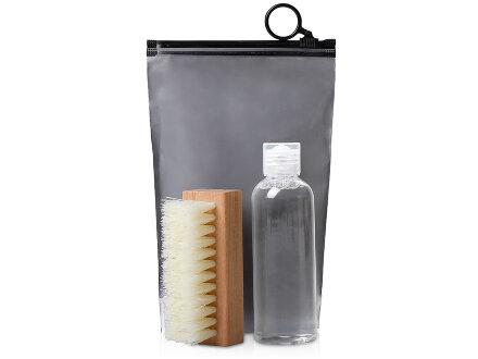 Набор для чистки обуви Sole, черный Набор для чистки обуви Sole, черный