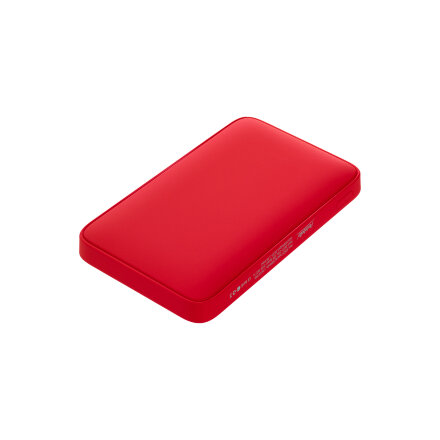 Внешний аккумулятор с подсветкой Ancor 5000 mAh, красный Внешний аккумулятор с подсветкой Ancor 5000 mAh, красный