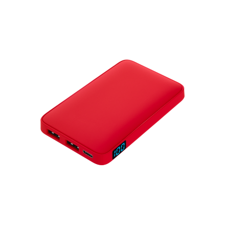 Внешний аккумулятор с подсветкой Ancor 5000 mAh, красный Внешний аккумулятор с подсветкой Ancor 5000 mAh, красный