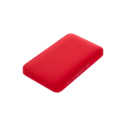 Внешний аккумулятор с подсветкой Ancor 5000 mAh, красный Внешний аккумулятор с подсветкой Ancor 5000 mAh, красный