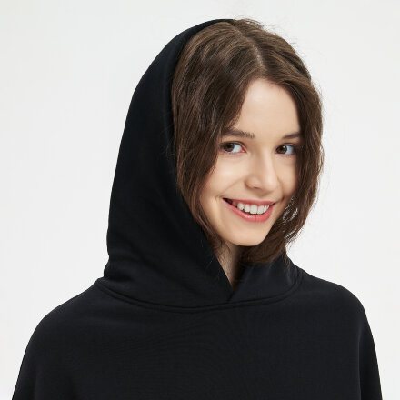 Худи оверсайз унисекс FUSION, черный, размер XL/2XL