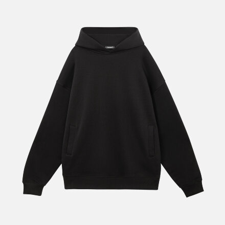 Худи оверсайз унисекс FUSION, черный, размер XL/2XL