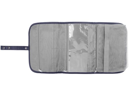 Несессер для путешествий со съемной косметичкой Flat, темно-синий Несессер для путешествий со съемной косметичкой Flat, темно-синий