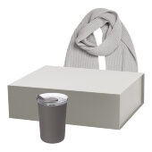 Подарочный набор Strada, Forges, серый (термокружка, шарф)