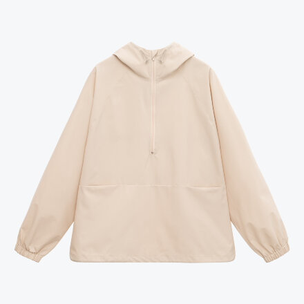 Ветровка (анорак) оверсайз унисекс RISSMAN, бежевая, размер XL/XXL Ветровка (анорак) оверсайз унисекс RISSMAN, бежевая, размер XL/XXL